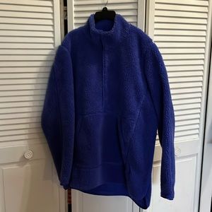 NWT Nike Yoga Sherpa Pinnacle Halfzip Sweatshirt Men’s Loose Fit M